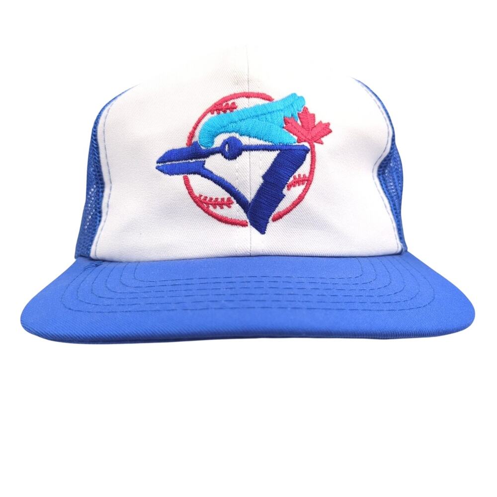Toronto Blue Jays Hat Ted Fletcher Sports Trucker Snapback Men's Royal Blue VTG